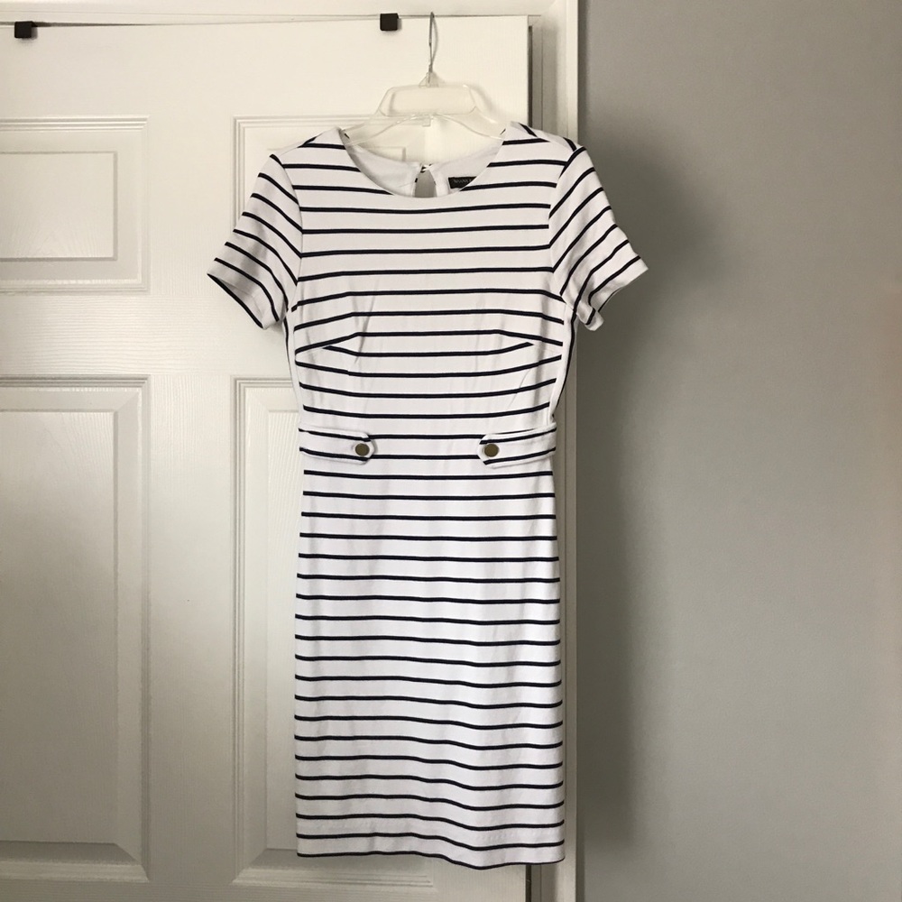 Banana Republic striped pencil dress